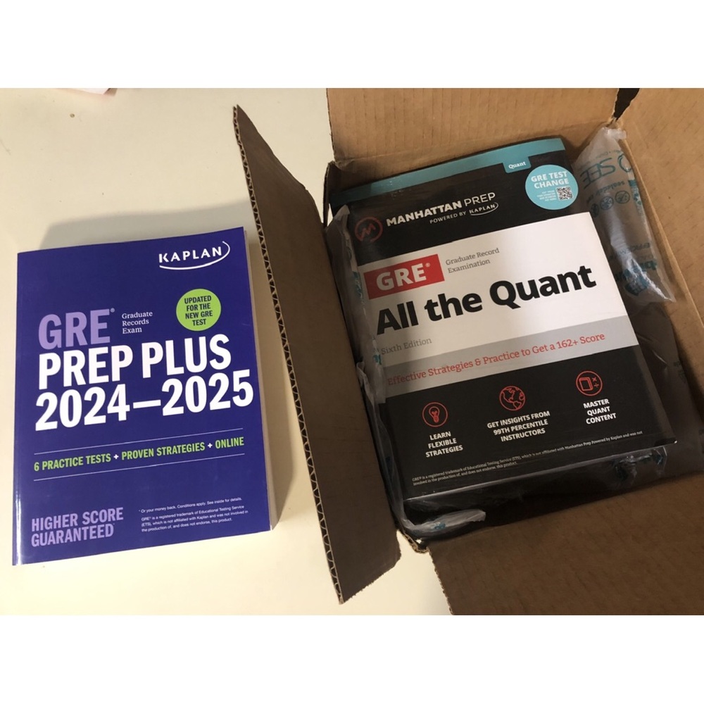 Kaplan GRE Prep Plus 2024-2025 Book Set